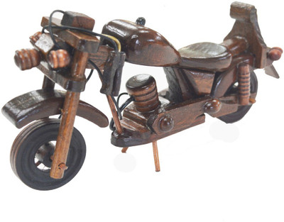 

Ambience Interior Mall Wooden Cruiser Motorcycle Decorative Showpiece - 10 cm(Wooden, Brown)