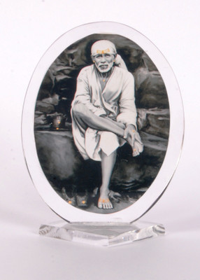 

Sigaram Sai Baba Acrylic Photo - K244 Decorative Showpiece - 9 cm(Acrylic, Multicolor)