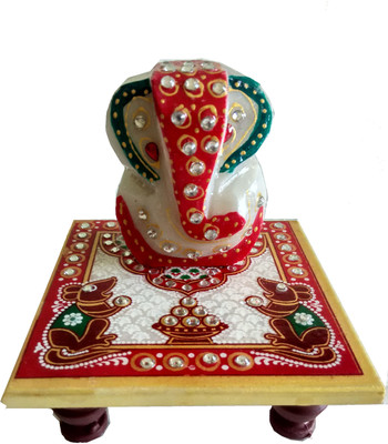 

Jaipur Print Decorative Showpiece - 7 cm(Stoneware, Multicolor)