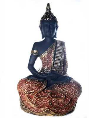 

RENAISSANCE meditating buddha Decorative Showpiece - 29 cm(Polyresin, Multicolor)