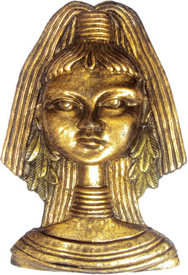 

Hand Artz Terracotta Home Decorative Handcrafted Wall Hanging Golden Lady Decorative Showpiece - 30 cm(Terracotta, Gold)