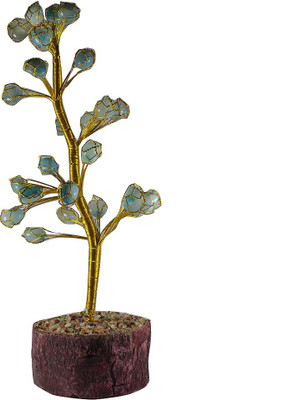 

Reiki Crystal Products Light Blue Onyx Tree Decorative Showpiece - 25 cm(Crystal, Wooden, Light Blue)