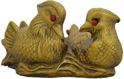 

Aaradhi Feng Shui Mandarin Ducks Pair For Love & Relationship Decorative Showpiece - 5 cm(Polyresin, Yellow)