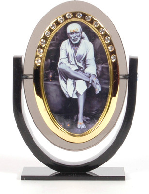 

Sigaram Sai Baba Idol - For Car Dashboard, Office-Desk, Table Decor, Home and Shop - K326 Decorative Showpiece - 9.5 cm(Acrylic, Multicolor)