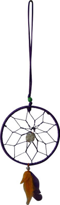 

DivyaMantra Purple Dream Catcher Decorative Showpiece - 12 cm(Cotton, Purple)