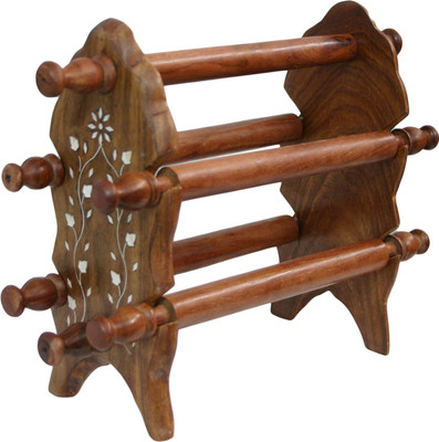 BKDT Marketing Wooden Handicraft Hand Made Beautiful Bangle Stand Decorative Showpiece - 24 cm(Wood, Brown)