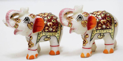 

Handivilla Decorative Showpiece - 7.62 cm(Marble, Multicolor)