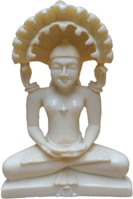 

JaipurCrafts Adorable Lord Parasnath Decorative Showpiece - 12.7 cm(Stoneware, White)