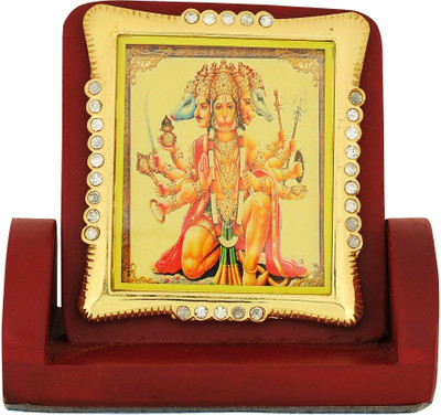

Leganza Hanuman Dashboard Decorative Showpiece - 7 cm(Wooden, Multicolor)