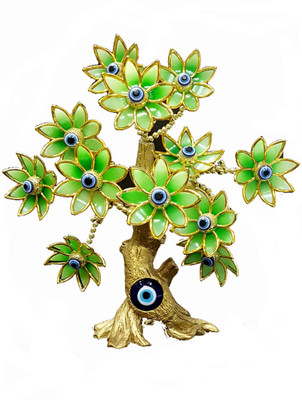 

SRVSOFT Evil eye tree 101 Decorative Showpiece - 25 cm(Porcelain, Multicolor)