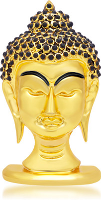 

Kulin Lord Buddha Face Idol | Murti Decorative Showpiece - 4 cm(Gold Plated, Gold)