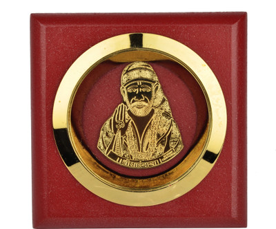 

Riya's Signature Decorative Showpiece - 5 cm(Wooden, Gold)