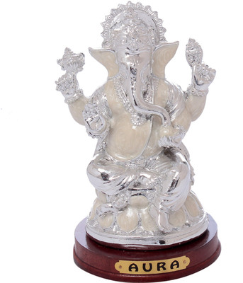 

TAG-7 Shri Ganesha Decorative Showpiece - 13 cm(Polyresin, White)