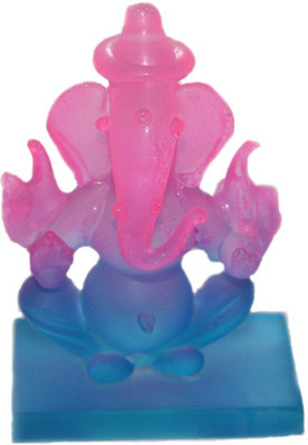 

sarvsiddhi Sarvsiddhi Crystal Ganesha Idol Decorative Showpiece - 8 cm(Crystal, Multicolor)