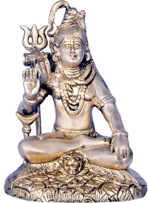 jy Brass Shankar (Shiva) God Idol Decorative Showpiece  -  19 cm(Brass, Yellow)