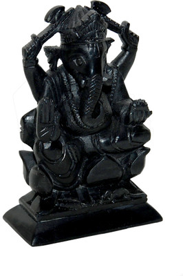 

MNE BLACK MARBLE LORD GANESHA Decorative Showpiece - 16.5 cm(Stoneware, Black)