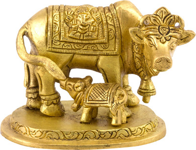 33% OFF on Prachin Cow Calf 4x3 inch 2976 Decorative Showpiece - 9.5 cm(Brass, Gold) 33% OFF on Prachin Cow Calf 4x3 inch 2976 Decorative Showpiece - 9.5 cm(Brass, Gold)
