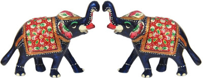 33% OFF on Handicrafts Paradise Elephant Decorative Showpiece - 9 cm(Aluminium, Multicolor) 33% OFF on Handicrafts Paradise Elephant Decorative Showpiece - 9 cm(Aluminium, Multicolor)