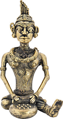 

Vidushi Dhokra Art Bell Metal Decorative Showpiece - 13.5 cm(Alloy, Yellow)