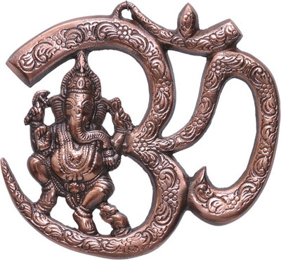 62% OFF on Soft Art Ganesha Idol With Om Symbol Wall Hanging Decorative Showpiece - 19.5 cm(Wood, Copper) 62% OFF on Soft Art Ganesha Idol With Om Symbol Wall Hanging Decorative Showpiece - 19.5 cm(Wood, Copper)