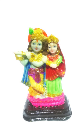

Swarnim Jewellers RADHA KRISHNA STANDING Decorative Showpiece - 9.5 cm(Polyresin, Multicolor)