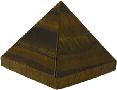 

Reiki Crystal Products Tiger Eye Gemstone 40 mm Crystal Pyramid Decorative Showpiece - 4 cm(Crystal, Brown)
