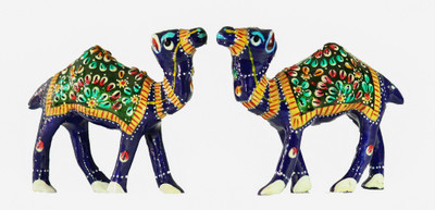 

AND Artvilla Beautiful Rajasthani Handicraft Humpy Camel Pair - 7.7 cm (Cast Iron, Multicolor) Decorative Showpiece - 8 cm(Cast Iron, Multicolor)
