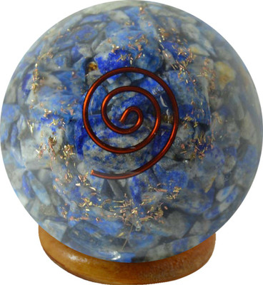 

Reiki Crystal Products Lapis Lazuli Orgone Crystal 50mm Ball Healing Gemstone Decorative Showpiece - 5 cm(Crystal, Blue)