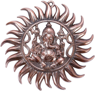 

Etsi Bitsi Divine Ganesha in Sun EB_Figur_060 Decorative Showpiece - 27 cm(Copper, Copper)