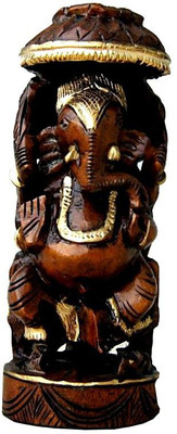 

Chitra Handicraft Wooden brown Decorative Showpiece - 15 cm(Wooden, Brown)