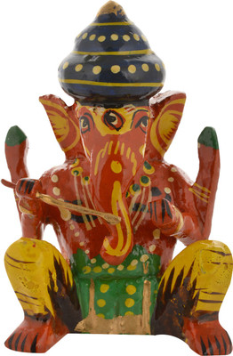 

HIDEANDSILK Decorative Showpiece - 7 cm(Wooden, Multicolor)