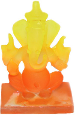 

sarvsiddhi Sarvsiddhi Crystal Ganesha Idol Decorative Showpiece - 8 cm(Crystal, Multicolor)