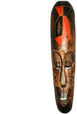 

Art Godaam Mask Decorative Showpiece - 48 cm(Wooden, Multicolor)