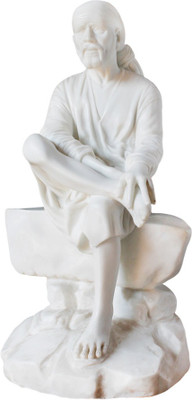 

Anshul Fashion Handmade Sai Baba Decorative Showpiece - 7 cm(Stoneware, White)