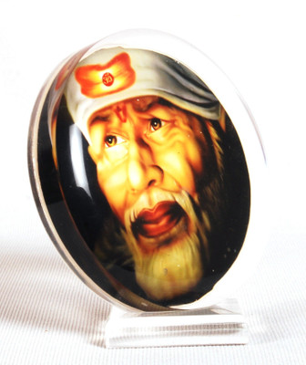 

Sigaram Acrylic Photo of Sai Baba For Car Dashboard, Table or Ofice-Desk, Shops and Homes Decorative Showpiece - 10 cm(Acrylic, Multicolor)