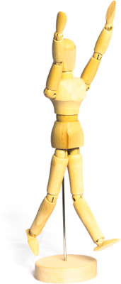 Chrome Decorative Showpiece - 30 cm(Wooden, Beige)