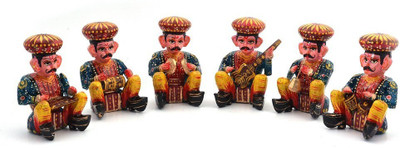 

Kiran Udyog Musician Bawla 206 Decorative Showpiece - 6.35 cm(Wooden, Multicolor)