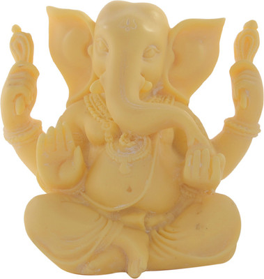 

JaipurCrafts Pure White Lord Ganesha Decorative Showpiece - 15.24 cm(Stoneware, White)