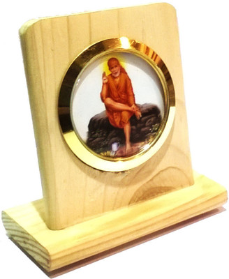 

Swarnim Jewellers Sai Baba Decorative Showpiece - 7 cm(Wooden, Multicolor)