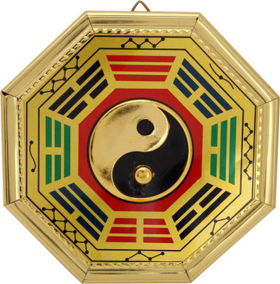 

Ripe India Ripe India Yin Yang Bagua Metal Showpiece Decorative Showpiece - 11 cm(Aluminium, Multicolor)