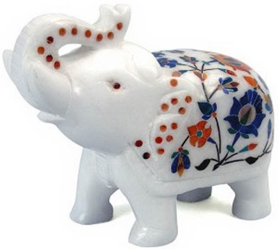

Anshul Fashion Royal White Colour Marble Elephant Decorative Showpiece - 20 cm(Stoneware, White)