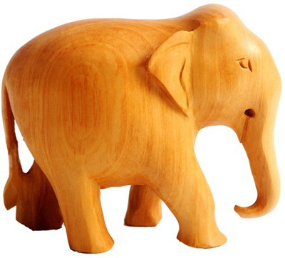 

ByCue Plain Elephant 3 inch Decorative Showpiece - 7.5 cm(Wooden, Brown)
