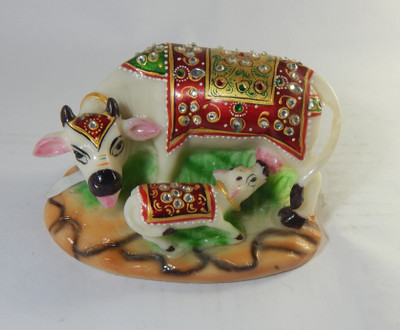 

Mahaveer Creation Decorative Showpiece - 4 cm(Stoneware, Multicolor)