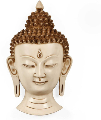 

Collectible India Large White Fenshui Buddha Wall Decor Sculpture Buddhism Hanging Decorative Showpiece - 30 cm(Polyresin, Multicolor)