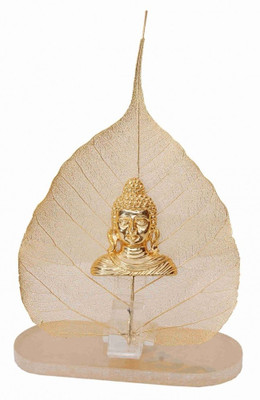 

Raga Arts Buddha Decorative Showpiece - 15 cm(Gold Plated, Gold)