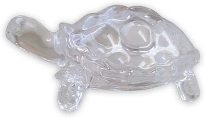 

Ehatti Vastu / Feng Shui Crystal Tortoise Decorative Showpiece - 4 cm(Crystal, Clear)