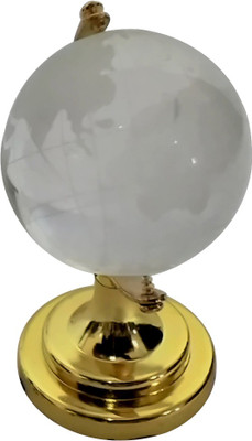 

Starstell Crystal Globe Decorative Showpiece - 9 cm(Crystal, White)