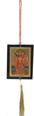 

DivyaMantra Car Decoration Rear View Mirror Hanging Accessories Panchmukhi Hanuman Decorative Showpiece - 4 cm(Plastic, Multicolor)