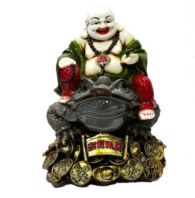 

7 Ocean Laughing Buddha Decorative Showpiece - 25 cm(Stoneware, Multicolor)