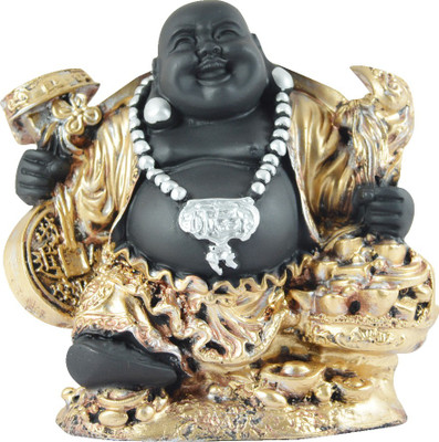 

Reiki Crystal Products Decorative Showpiece - 12.5 cm(Porcelain, Gold, Black)